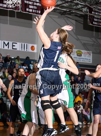 Thumbnail 3 in Edmond North vs Van Buren (Sherman Holiday Tournament) photogallery.