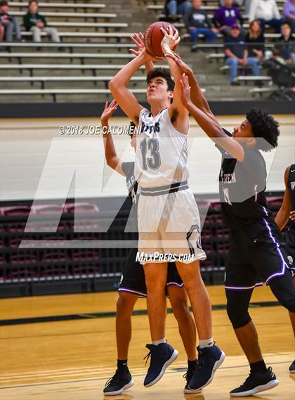 Thumbnail 2 in Central Catholic vs Warren (NEISD/NISD Basketball Tournament) photogallery.