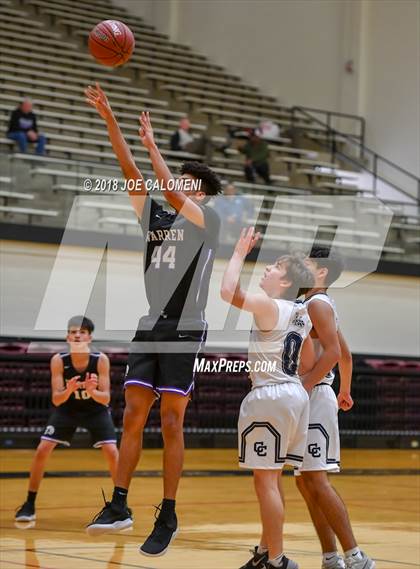 Thumbnail 2 in Central Catholic vs Warren (NEISD/NISD Basketball Tournament) photogallery.