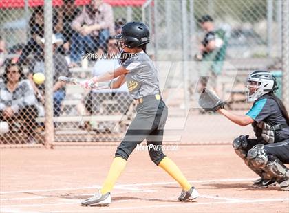 Thumbnail 1 in Tombstone vs. Greyhills Academy (Chandler Prep Softball Classic) photogallery.