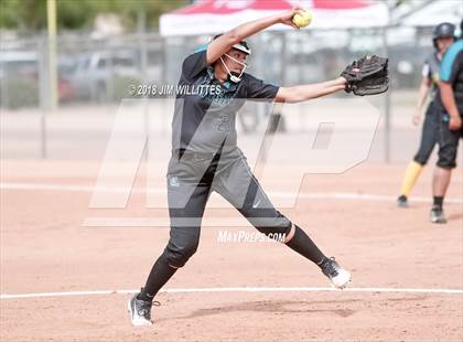 Thumbnail 2 in Tombstone vs. Greyhills Academy (Chandler Prep Softball Classic) photogallery.