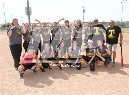Thumbnail 3 in Tombstone vs. Greyhills Academy (Chandler Prep Softball Classic) photogallery.