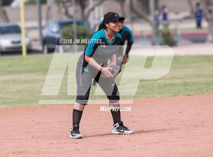 Thumbnail 1 in Tombstone vs. Greyhills Academy (Chandler Prep Softball Classic) photogallery.