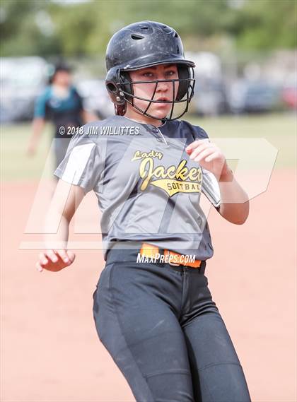 Thumbnail 2 in Tombstone vs. Greyhills Academy (Chandler Prep Softball Classic) photogallery.