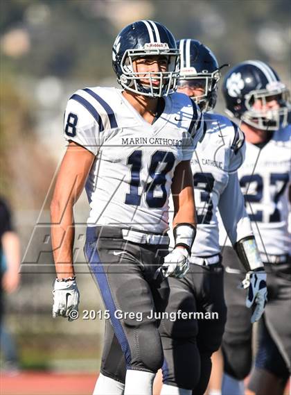 Thumbnail 1 in Marin Catholic @ Redwood (Senior Day) photogallery.