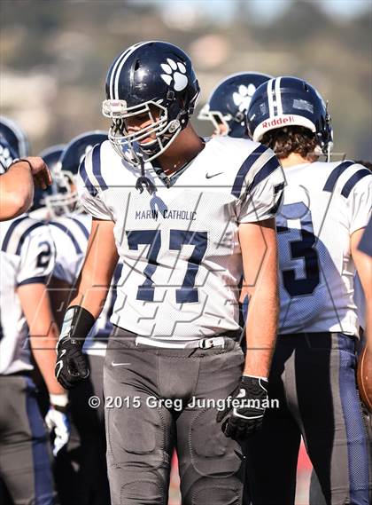 Thumbnail 2 in Marin Catholic @ Redwood (Senior Day) photogallery.
