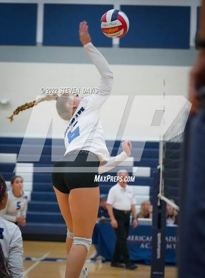 Thumbnail 3 in American Leadership Academy - Gilbert North vs. Snowflake (Spiketown Invitational Final) photogallery.