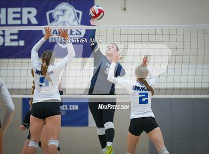 Thumbnail 2 in American Leadership Academy - Gilbert North vs. Snowflake (Spiketown Invitational Final) photogallery.