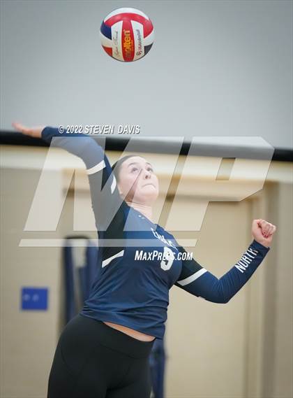 Thumbnail 2 in American Leadership Academy - Gilbert North vs. Snowflake (Spiketown Invitational Final) photogallery.