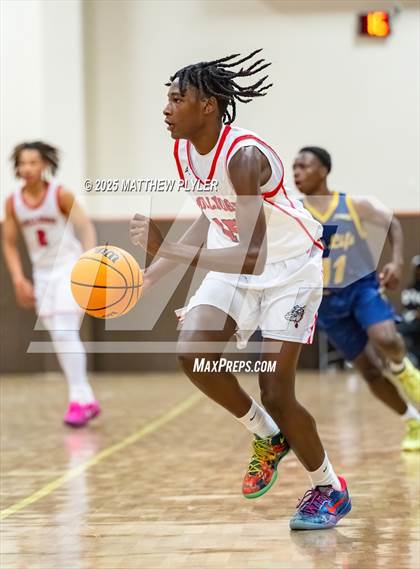 Thumbnail 3 in New Life Christian Academy vs. Berean Baptist Academy (Veterans Showcase 2025) photogallery.