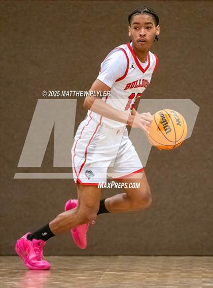 Thumbnail 1 in New Life Christian Academy vs. Berean Baptist Academy (Veterans Showcase 2025) photogallery.