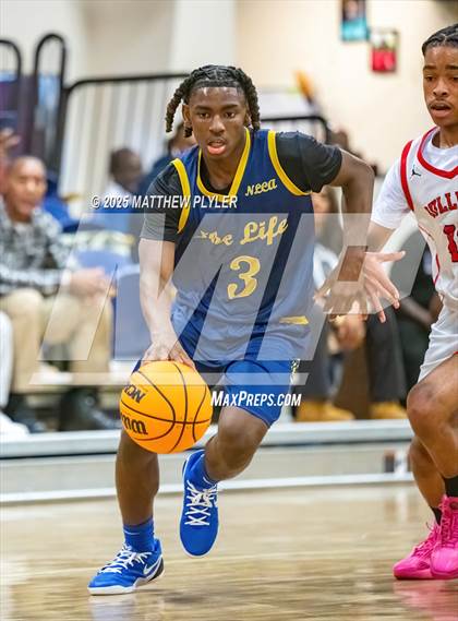 Thumbnail 3 in New Life Christian Academy vs. Berean Baptist Academy (Veterans Showcase 2025) photogallery.