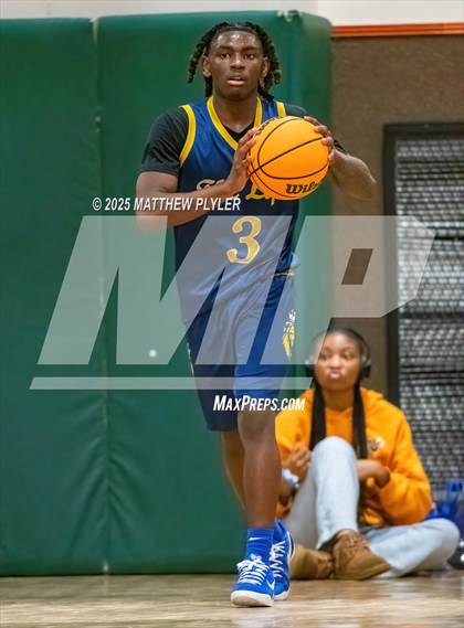 Thumbnail 1 in New Life Christian Academy vs. Berean Baptist Academy (Veterans Showcase 2025) photogallery.
