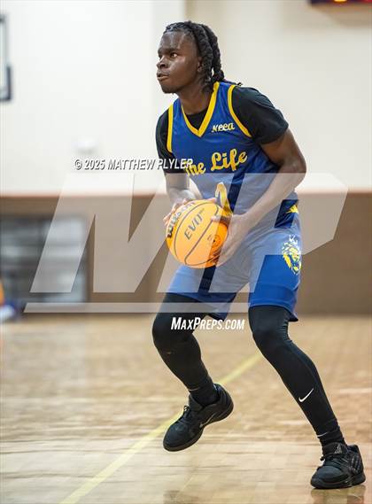 Thumbnail 3 in New Life Christian Academy vs. Berean Baptist Academy (Veterans Showcase 2025) photogallery.