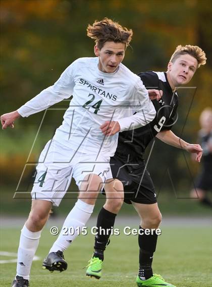 Thumbnail 1 in Honeoye Falls-Lima vs. Greece Olympia (Section 5 Class A2 Semifinal) photogallery.