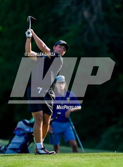 Thumbnail 3 in UIL 1A Boys Golf Finals Round 2 photogallery.