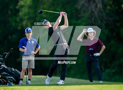 Thumbnail 2 in UIL 1A Boys Golf Finals Round 2 photogallery.