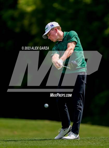 Thumbnail 2 in UIL 1A Boys Golf Finals Round 2 photogallery.