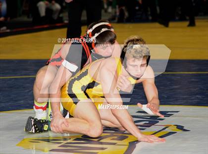 Thumbnail 3 in NYSPHSAA Wrestling Championships (Div.2 - 113 lb. Champ) photogallery.