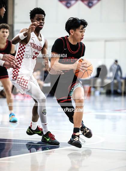 Thumbnail 3 in Taft vs  Santa Clarita Christian (19th Annual Rose City Roundball classic) photogallery.
