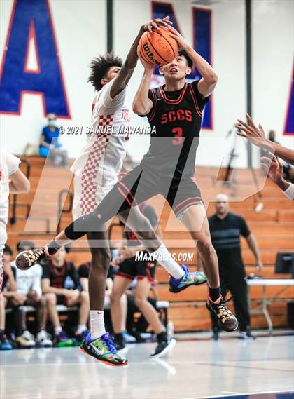 Thumbnail 3 in Taft vs  Santa Clarita Christian (19th Annual Rose City Roundball classic) photogallery.