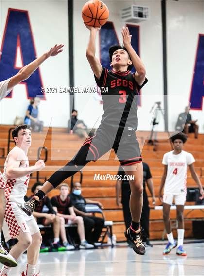 Thumbnail 2 in Taft vs  Santa Clarita Christian (19th Annual Rose City Roundball classic) photogallery.
