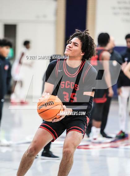 Thumbnail 1 in Taft vs  Santa Clarita Christian (19th Annual Rose City Roundball classic) photogallery.