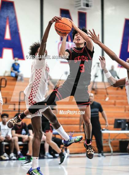 Thumbnail 1 in Taft vs  Santa Clarita Christian (19th Annual Rose City Roundball classic) photogallery.