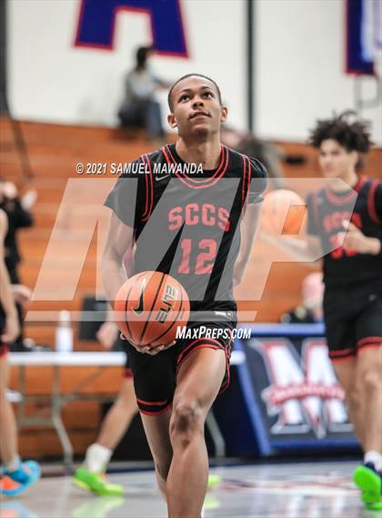 Thumbnail 3 in Taft vs  Santa Clarita Christian (19th Annual Rose City Roundball classic) photogallery.
