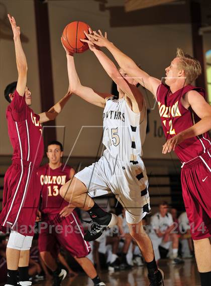 Thumbnail 3 in Palos Verdes Peninsula vs. Colton (MaxPreps Holiday Classic) photogallery.