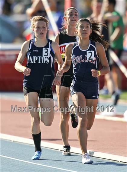 Thumbnail 3 in CIF State Track & Field Championships (Girls Preliminary Track Events) photogallery.