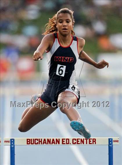 Thumbnail 1 in CIF State Track & Field Championships (Girls Preliminary Track Events) photogallery.