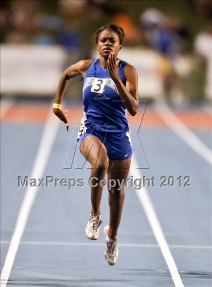 Thumbnail 1 in CIF State Track & Field Championships (Girls Preliminary Track Events) photogallery.