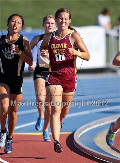 Thumbnail 1 in CIF State Track & Field Championships (Girls Preliminary Track Events) photogallery.