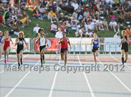 Thumbnail 3 in CIF State Track & Field Championships (Girls Preliminary Track Events) photogallery.