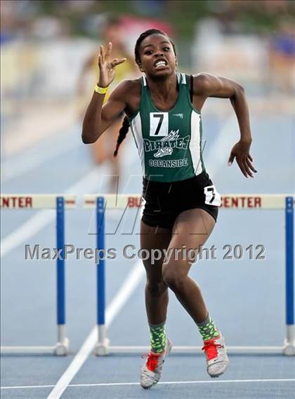 Thumbnail 3 in CIF State Track & Field Championships (Girls Preliminary Track Events) photogallery.