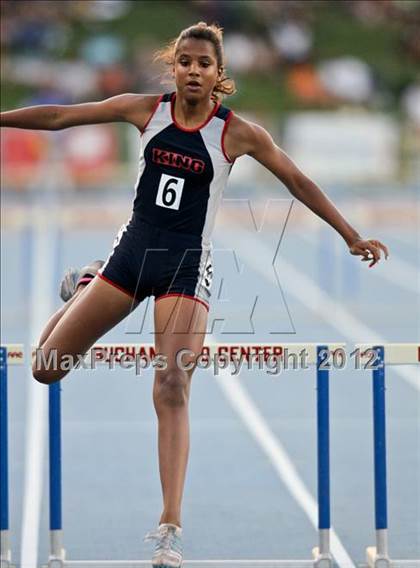 Thumbnail 2 in CIF State Track & Field Championships (Girls Preliminary Track Events) photogallery.