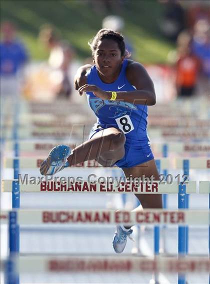 Thumbnail 1 in CIF State Track & Field Championships (Girls Preliminary Track Events) photogallery.