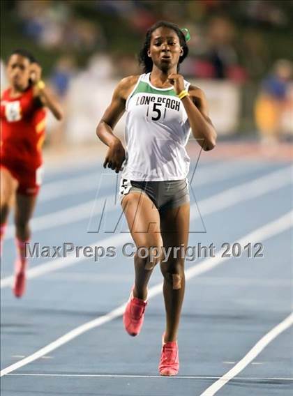 Thumbnail 2 in CIF State Track & Field Championships (Girls Preliminary Track Events) photogallery.