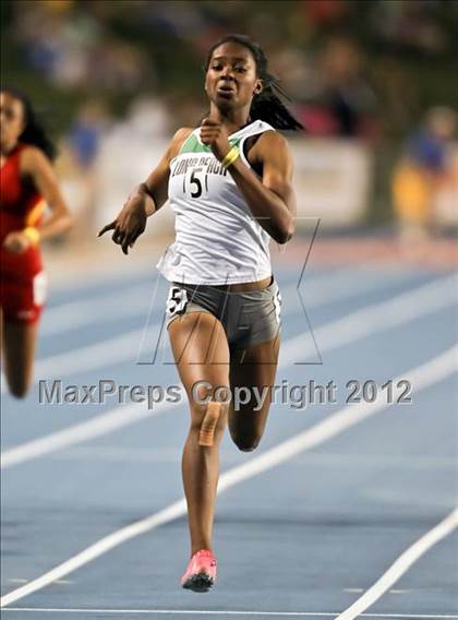 Thumbnail 3 in CIF State Track & Field Championships (Girls Preliminary Track Events) photogallery.