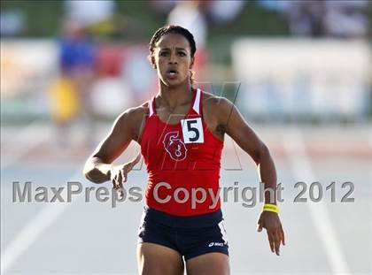 Thumbnail 1 in CIF State Track & Field Championships (Girls Preliminary Track Events) photogallery.