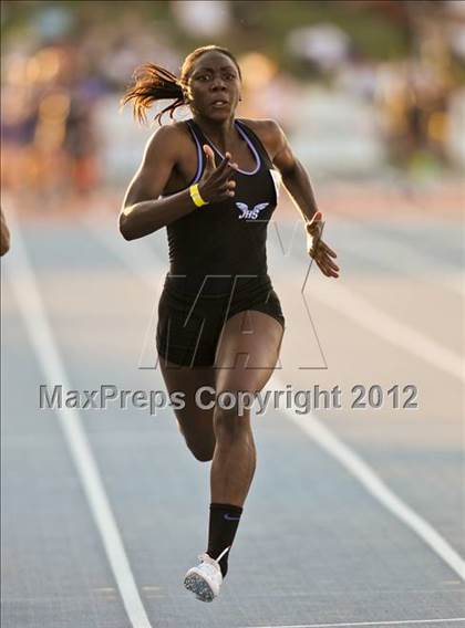 Thumbnail 1 in CIF State Track & Field Championships (Girls Preliminary Track Events) photogallery.