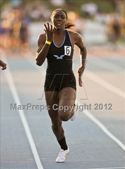 Thumbnail 3 in CIF State Track & Field Championships (Girls Preliminary Track Events) photogallery.