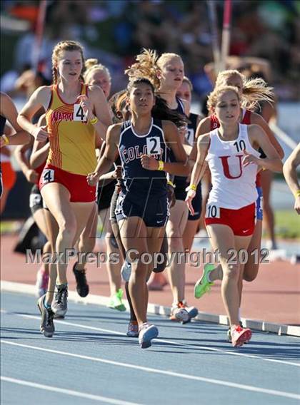 Thumbnail 2 in CIF State Track & Field Championships (Girls Preliminary Track Events) photogallery.