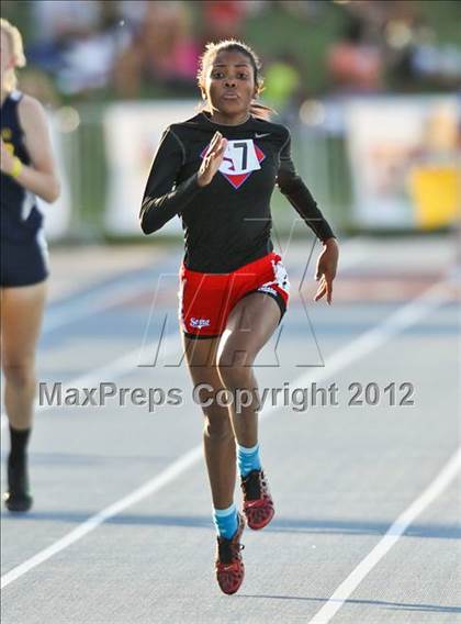 Thumbnail 2 in CIF State Track & Field Championships (Girls Preliminary Track Events) photogallery.