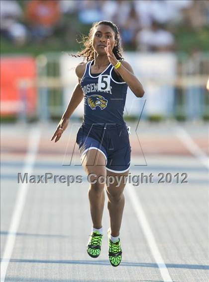 Thumbnail 2 in CIF State Track & Field Championships (Girls Preliminary Track Events) photogallery.