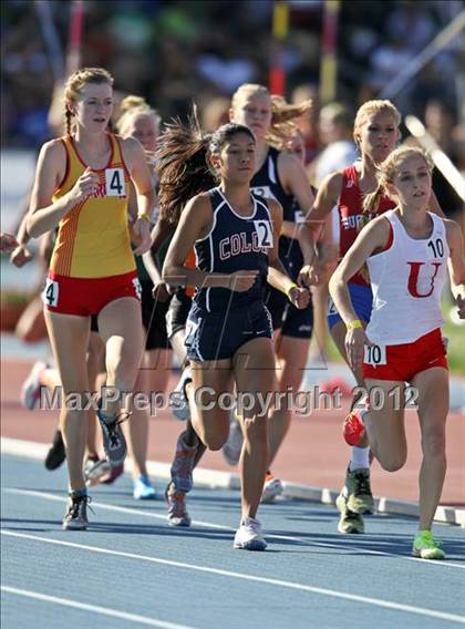 Thumbnail 3 in CIF State Track & Field Championships (Girls Preliminary Track Events) photogallery.