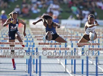 Thumbnail 3 in CIF State Track & Field Championships (Girls Preliminary Track Events) photogallery.