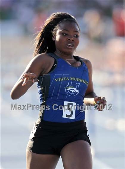 Thumbnail 3 in CIF State Track & Field Championships (Girls Preliminary Track Events) photogallery.