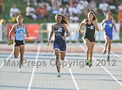 Thumbnail 1 in CIF State Track & Field Championships (Girls Preliminary Track Events) photogallery.